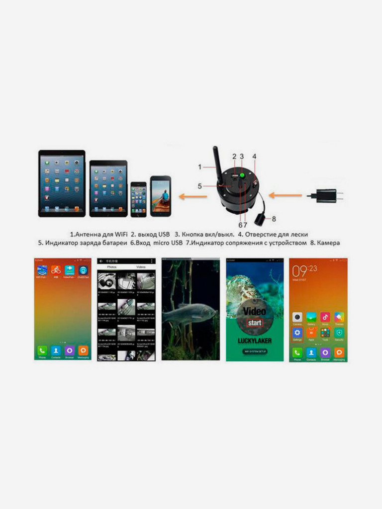 Подводная камера Lucky Otter FF3309