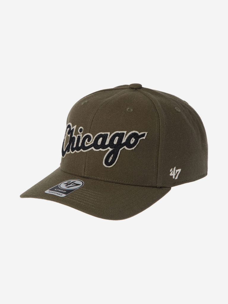 Бейсболка 47 BRAND B-CHLDP06WBP-SW Chicago White Sox MLB (оливковый)