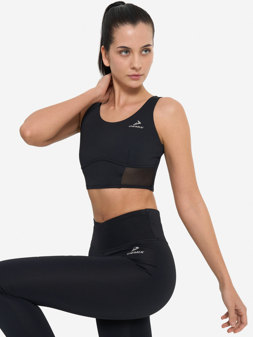 фото Спортивный топ бра demix musefit gym, черный
