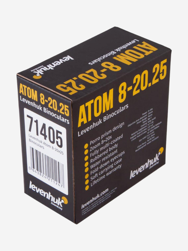 Бинокль Levenhuk Atom 8–20x25
