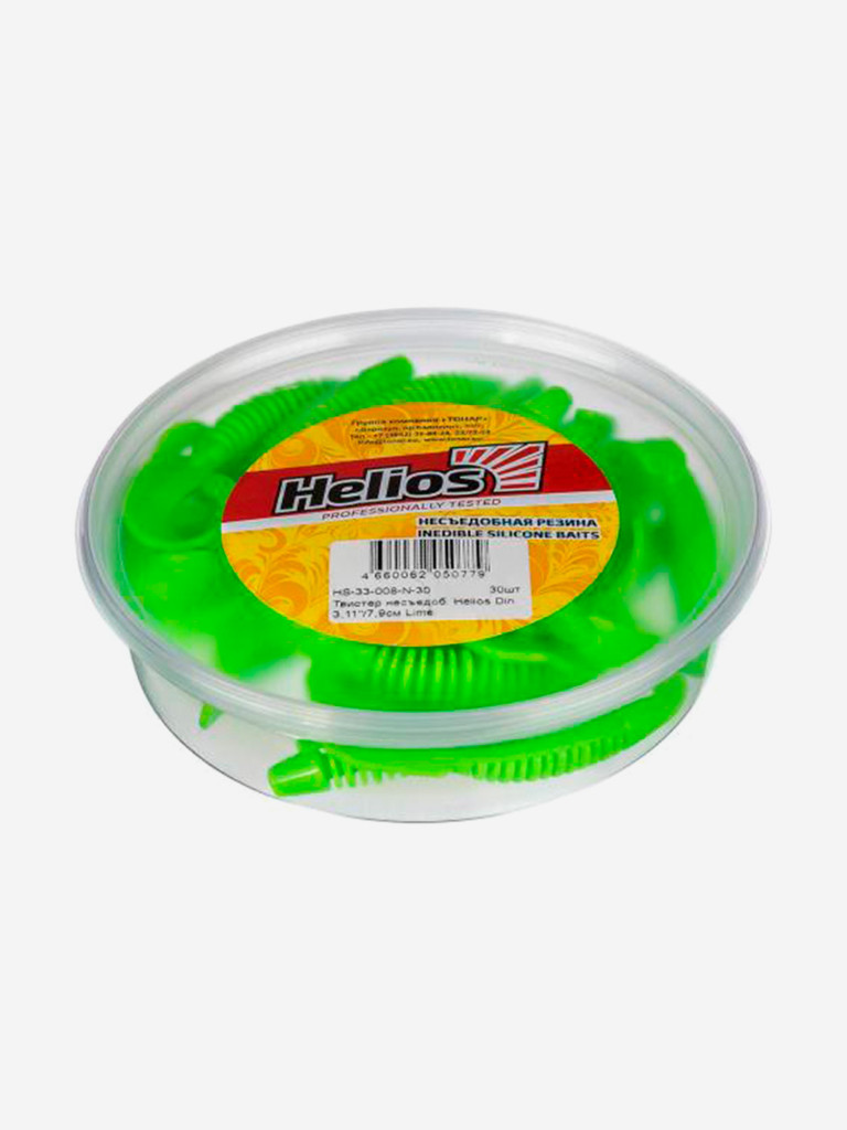 Мягкая приманка Helios Din, 3,11'' / 7,9 см, Lime, 30 шт (HS-33-008-N-30)