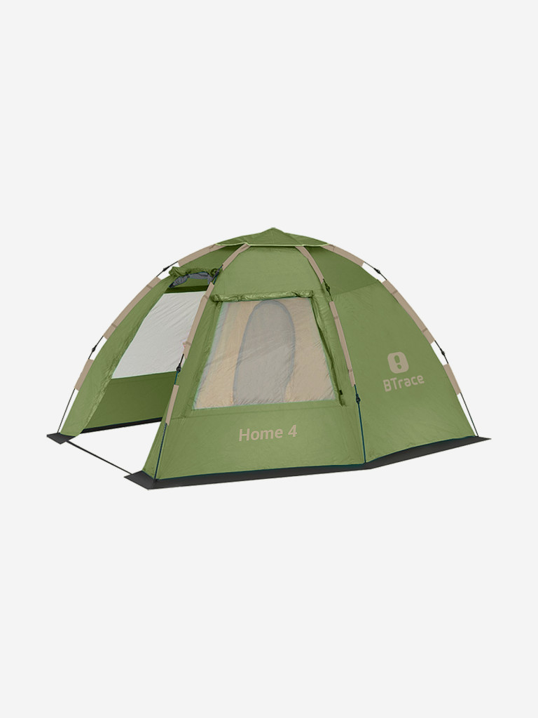 Палатка BTrace Home 4 быстросборная, Зеленый