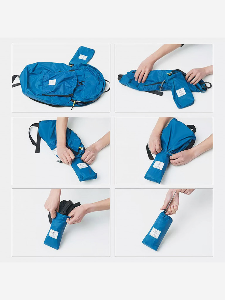 Рюкзак Naturehike складной компактный 22L, синий