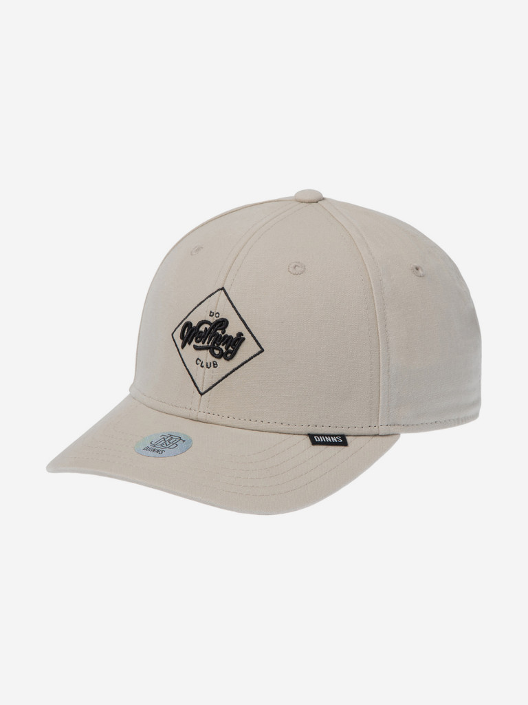Бейсболка DJINNS 6P TrueFit Washed Sanded (белый)