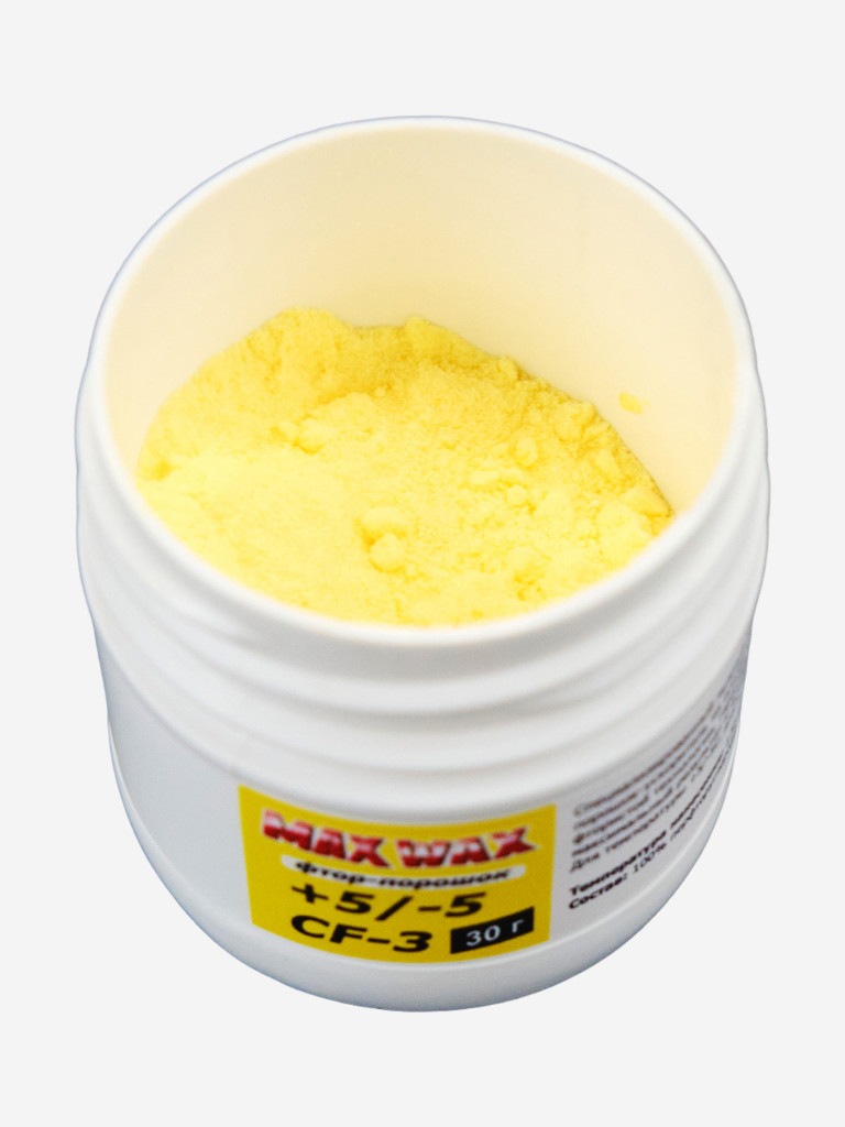 Фтор-порошок ускоритель для лыж MAX WAX Race Powder CF-3 +5/-5, 30г