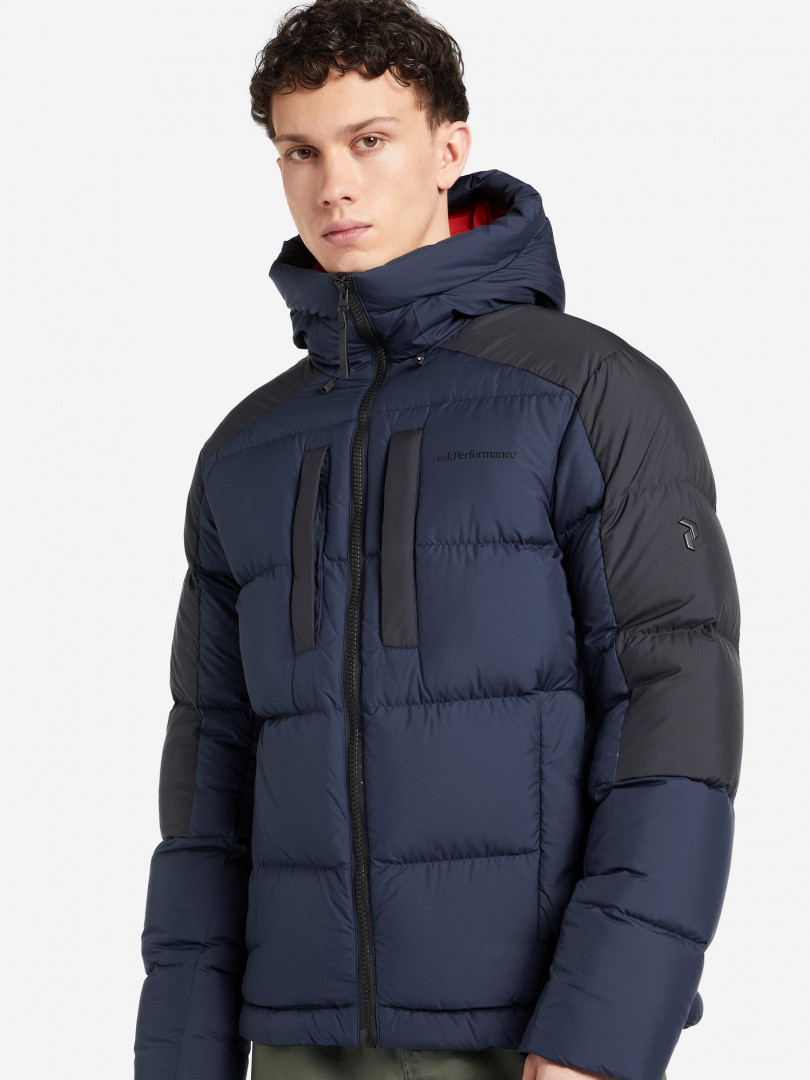 фото Пуховик мужской peak performance rivel seasonal, синий