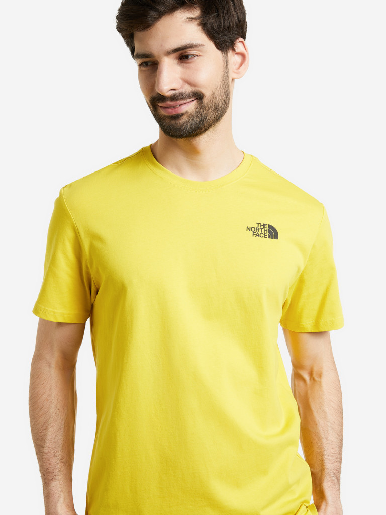 North face t shirt yellow on sale