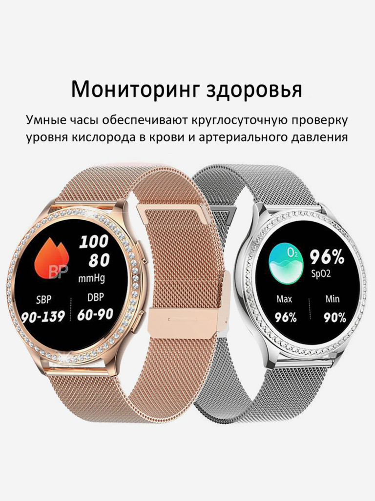 Смарт-часы CheckME Smart CMSAK53GG2 с секундомером, измерением артериального давления и кислорода в крови, мониторингом сна