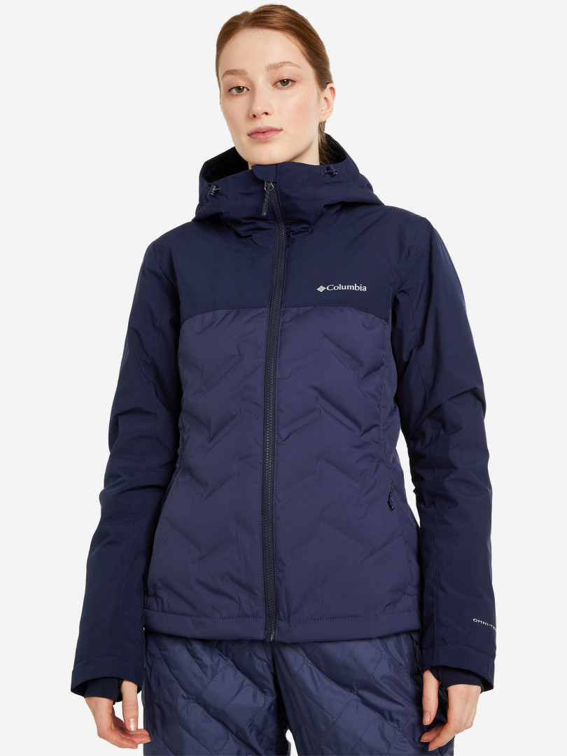 фото Пуховик женский columbia grand trek ii down jacket, синий