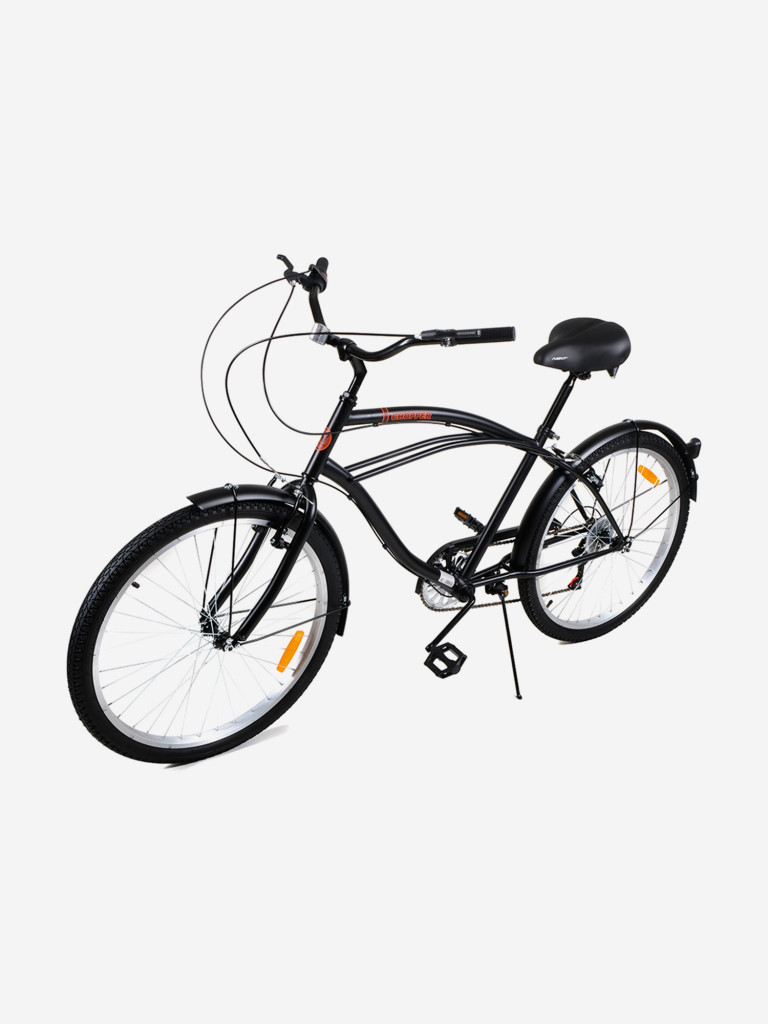 Велосипед NEXTbike Chopper, 26 дюймов, городской, чёрный, 18.5-дюймовая рама