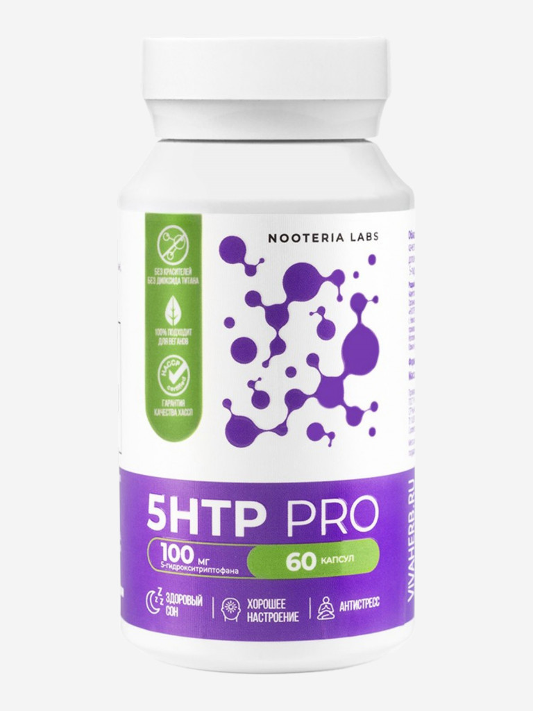5-HTP PRO (5-Гидрокситриптофан) с витамином B6 Nooteria Labs, 60 капсул