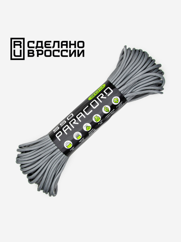 Паракорд 550 CORD nylon 30м RUS (grey)