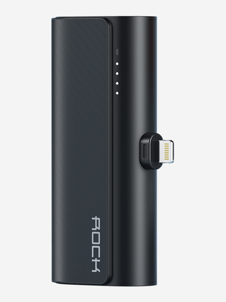 Внешний аккумулятор ROCK P82 Lightning PD Power Bank 4800mAh черный