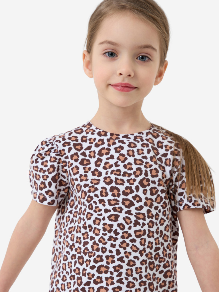 Комплект для девочек: футболка, юбка-шорты PlayToday