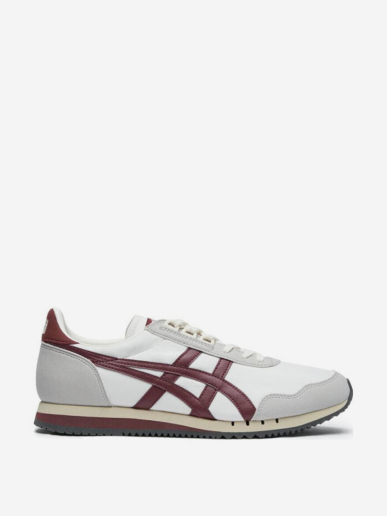 Onitsuka Tiger Dualio Marathon Running Shoes 'White Grey Burgundy'
