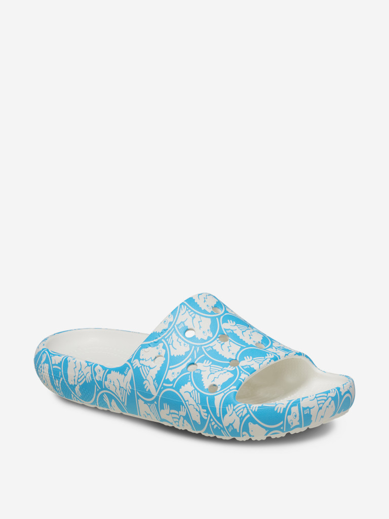 Шлепанцы женские Crocs Classic Duke Print Slide V2