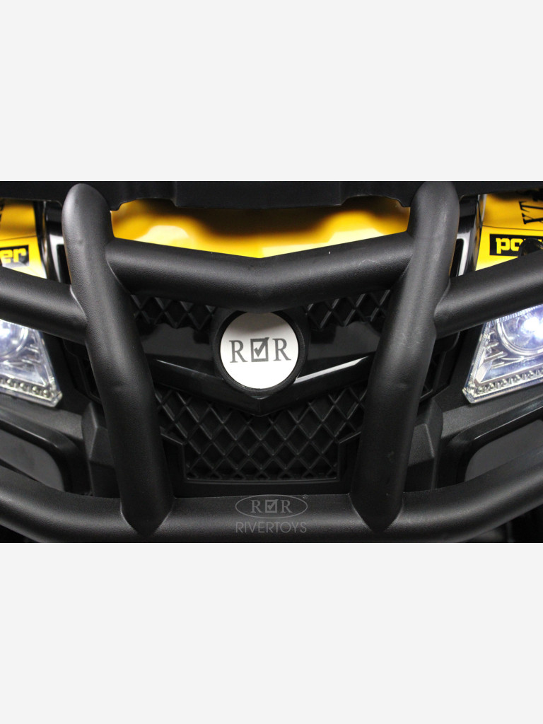 Детский электроквадроцикл RIVERTOYS T001TT 4WD желтый