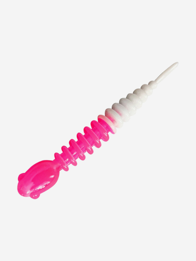 Силикон TROUT LURE (SANSAN) в банке, GOLOVASTIK 50, СЫР, COL. 11 (White-Pink), (12шт)