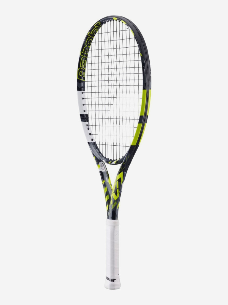 Ракетка для большого тенниса Babolat PURE AERO JUNIOR 25 (2023), серый/желтый/белый (370), ручка 1