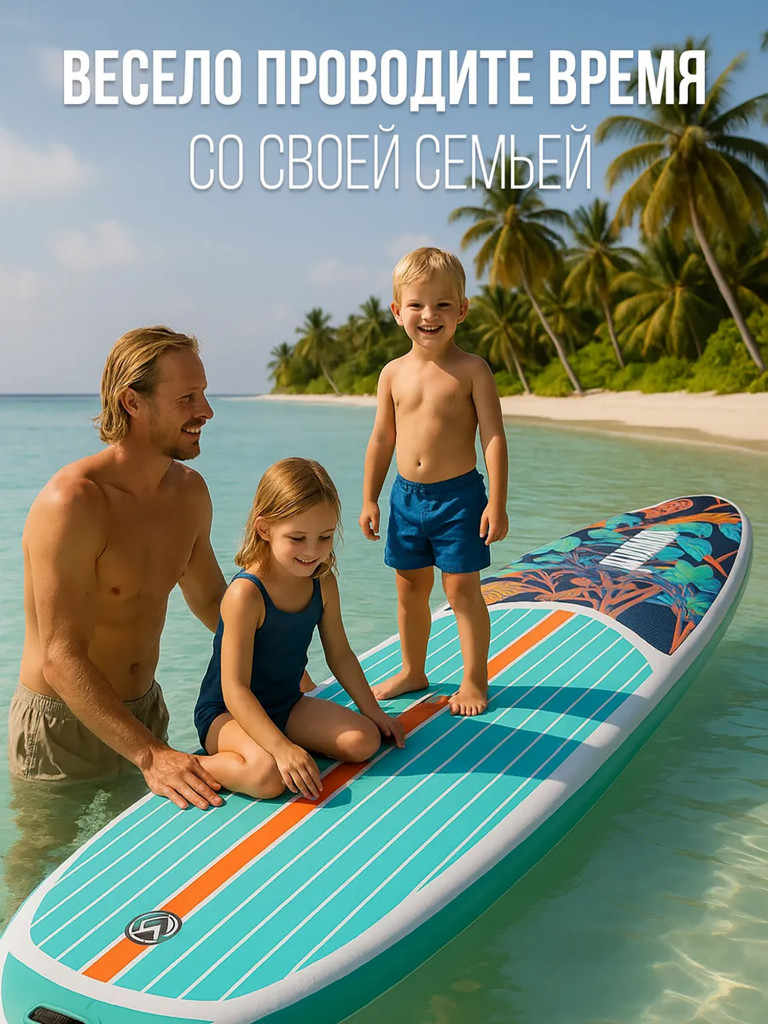 Сапборд двухслойный надувной с веслом THEXL
