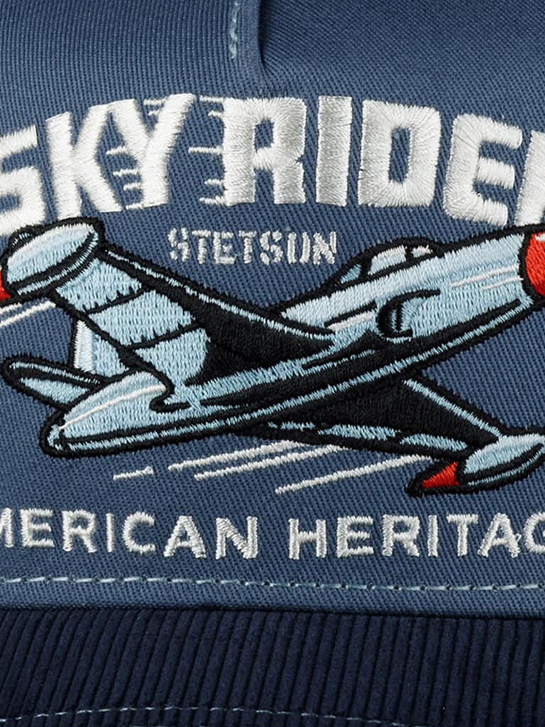 Бейсболка с сеточкой STETSON 7761102 TRUCKER CAP SKY RIDER (голубой)