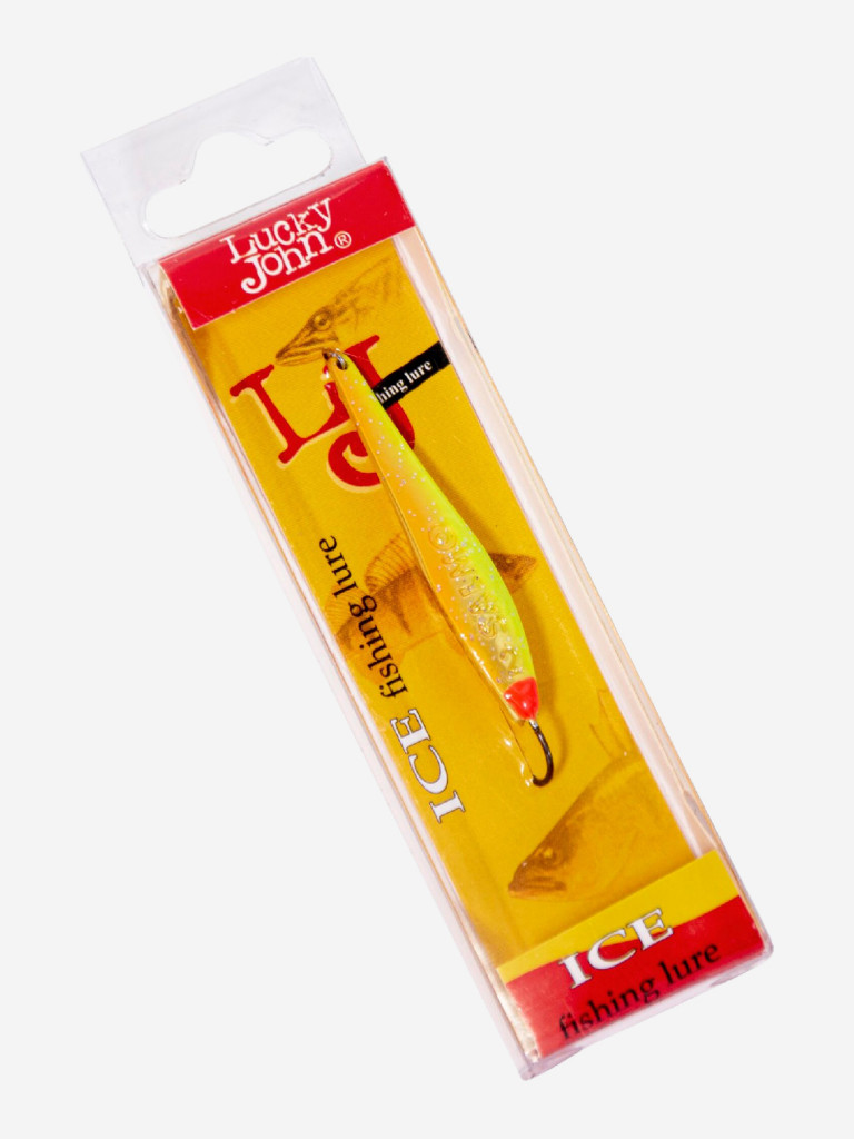 Блесна вертикальная Lucky John зимняя MODEL S-3 с впаянным крючком, вес 6 г