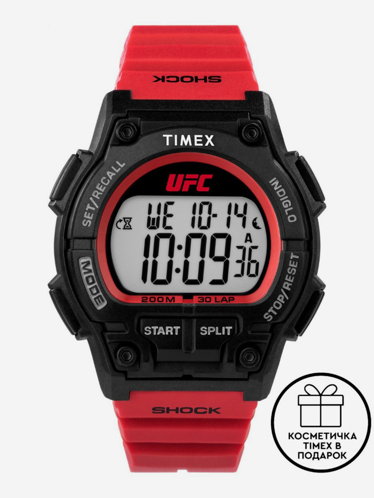Спортивные часы TIMEX TW5M52600, электронные, 42 мм, с подсветкой Indiglo