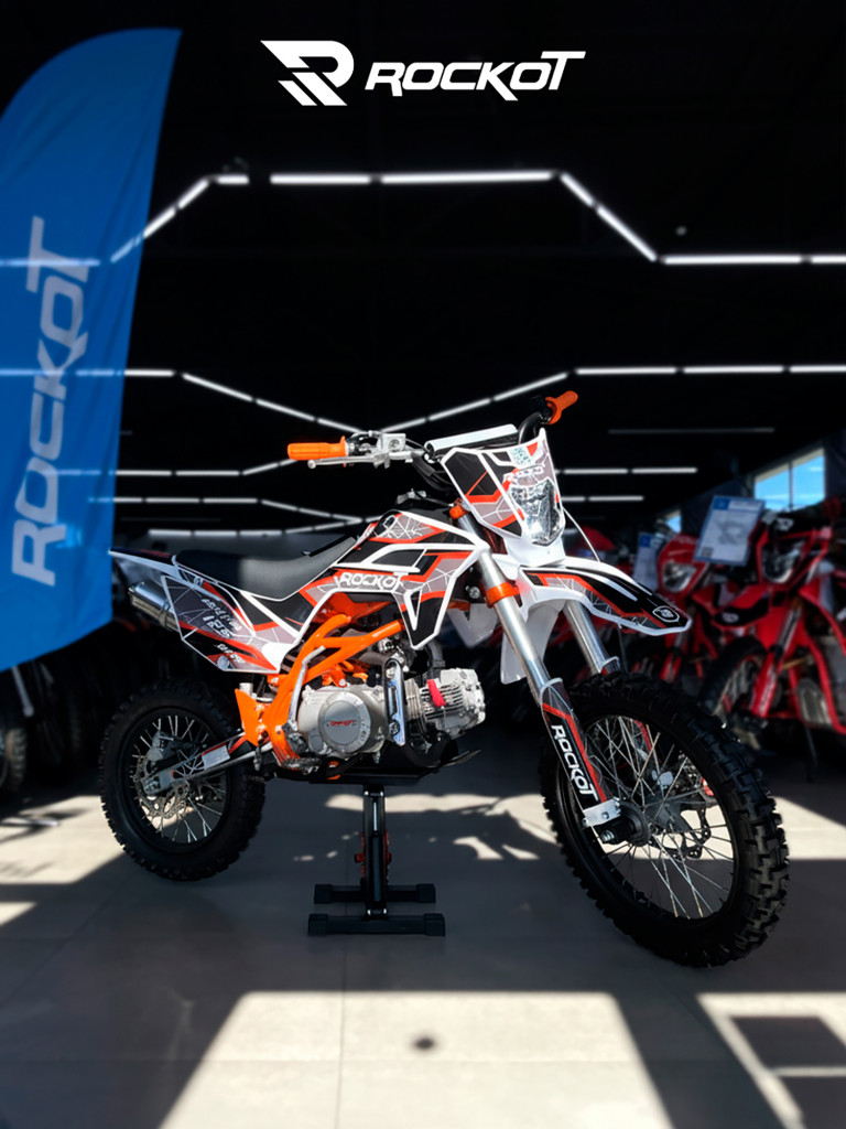 Питбайк ROCKOT RENTAL 125 Axis 2.0 (полуавтомат, без сцепления, эл. стартер, 17/14)