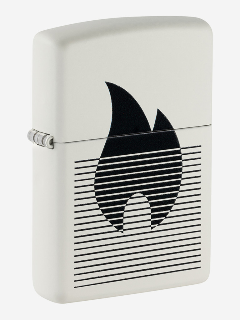 Зажигалка бензиновая ветроустойчивая Zippo Flame Gradient Design White Matte