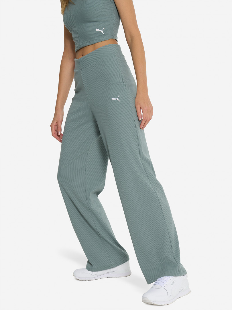 Брюки женские PUMA Ess Elevated Зеленый 2749₽