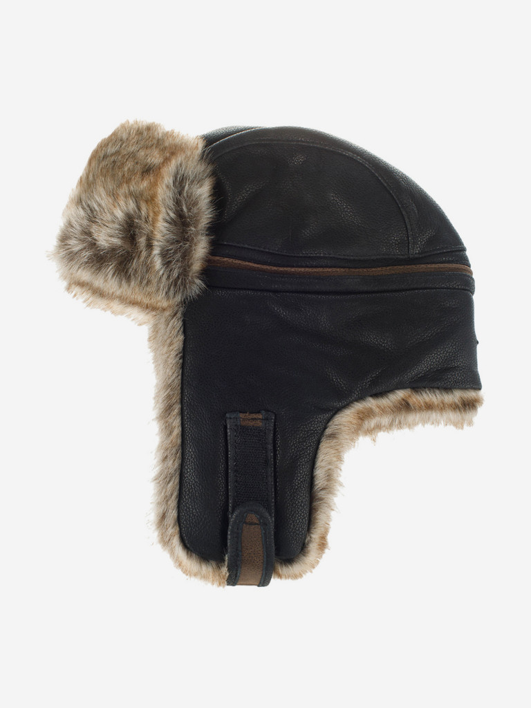 Шапка-ушанка STETSON 9297303 BOMBER CAP COWHIDE (коричневый)