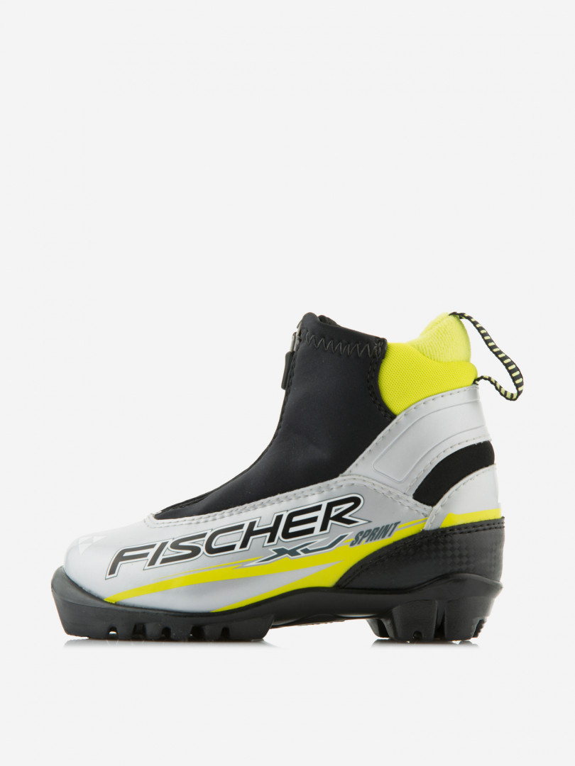 фото Ботинки для беговых лыж детские fischer xj sprint, серый