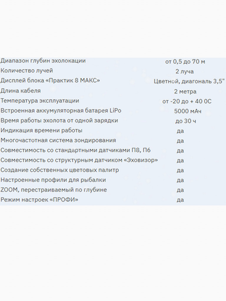 Эхолот "Практик 8 МАКС"Экран 3,5" (со стандартным датчиком)