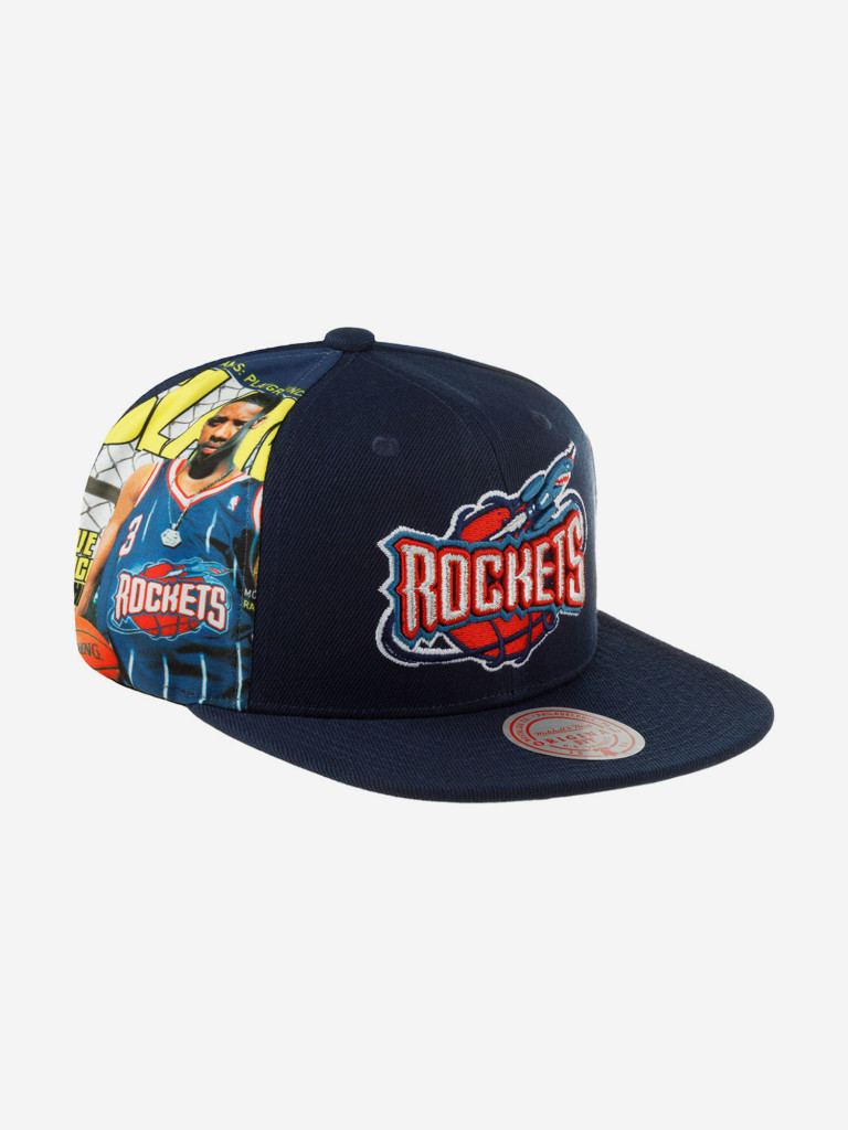 Бейсболка с прямым козырьком MITCHELL NESS 6HSSSH21142-HRONAVYSFR Houston Rockets NBA (синий)