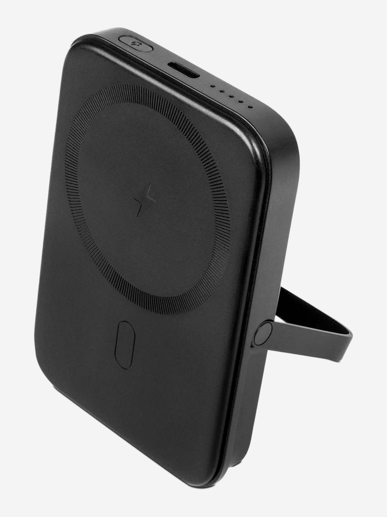 Внешний аккумулятор портативный TTEC ReCharger Pro M 5.000mAh MagSafe Compatible PD 20W USB-C Powerbank с подставкой. Цвет: черный