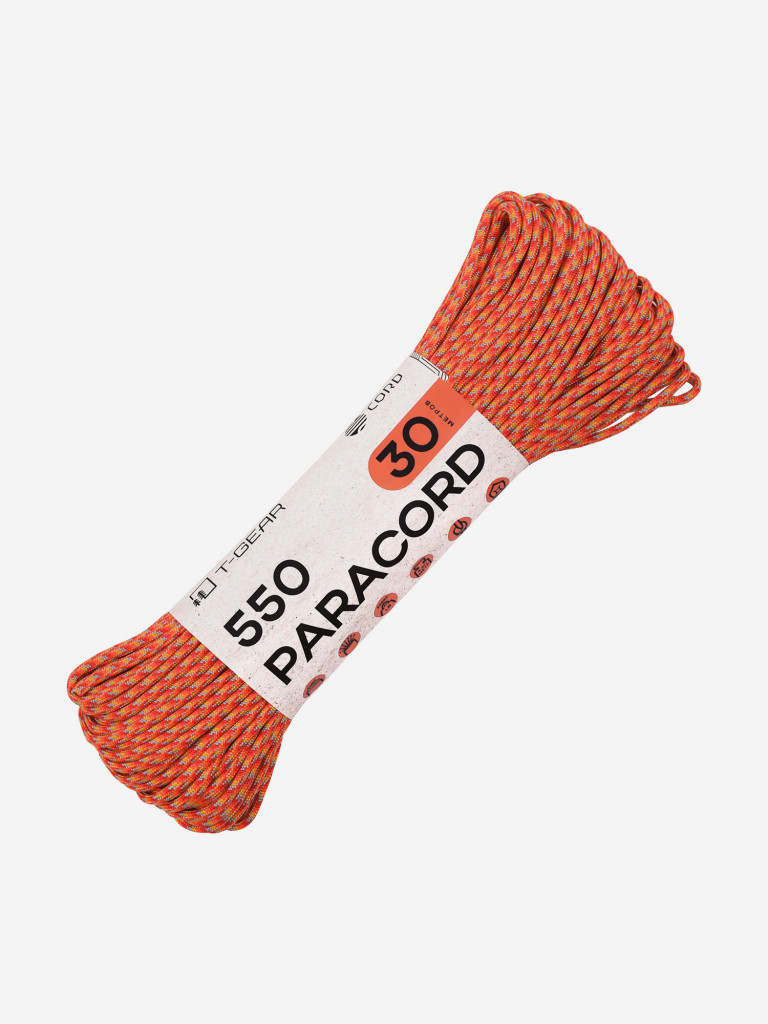 Паракорд 550 T-Gear x CORD nylon 30м (Orange Shades)