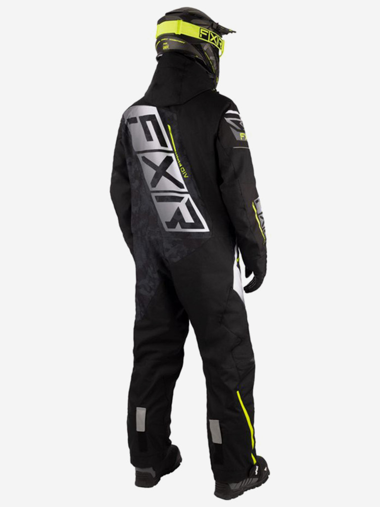 Комбинезон мужской снегоходный FXR CX без утеплителя, Black/Black Camo/Hi Vis