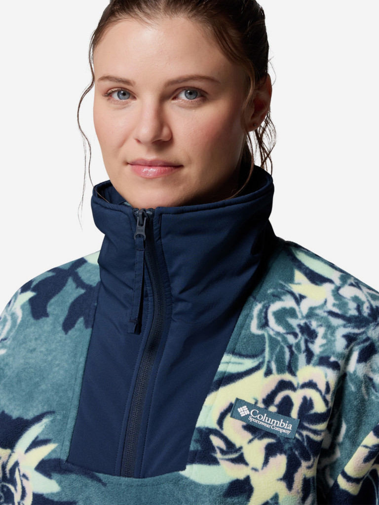 Джемпер флисовый женский Columbia Sequoia Grove Printed Half Zip
