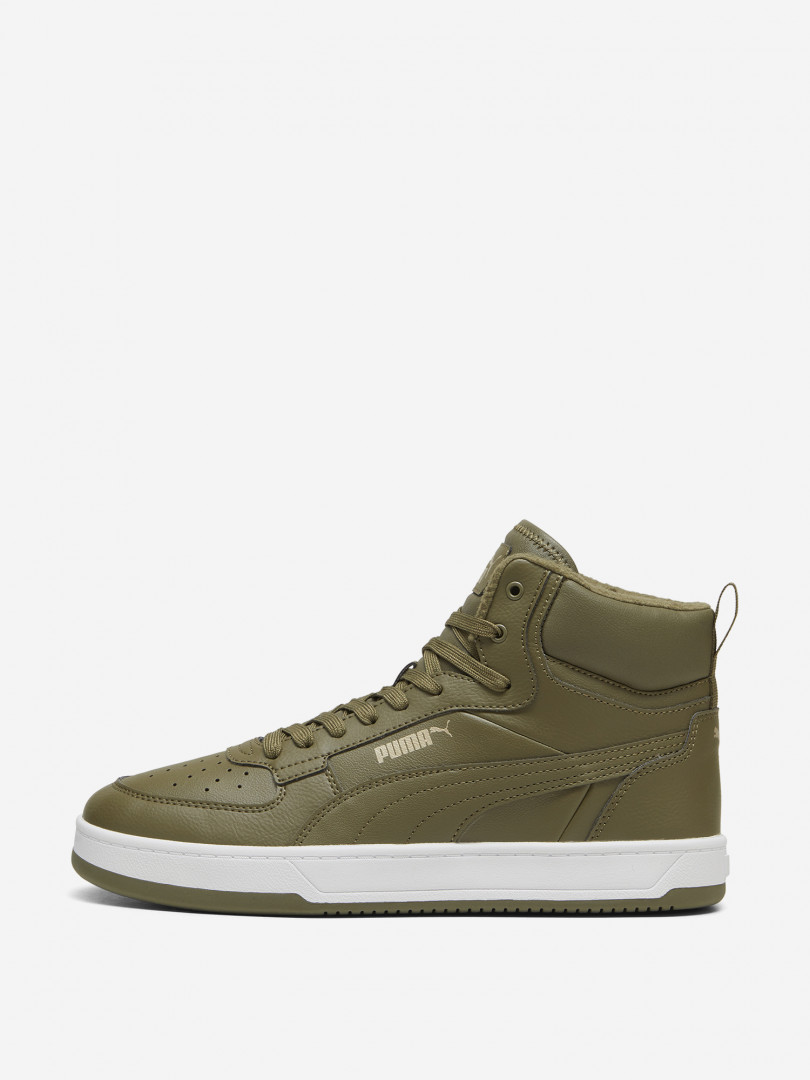 фото Кеды утепленные мужские puma caven 2.0 mid wtr, зеленый