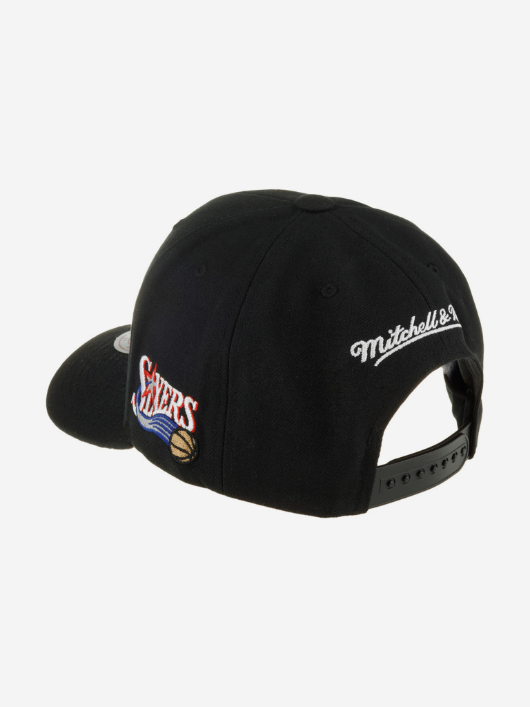 Бейсболка MITCHELL NESS HHSS6278-P76YYPPPBLCK Philadelphia 76Ers NBA (черный)