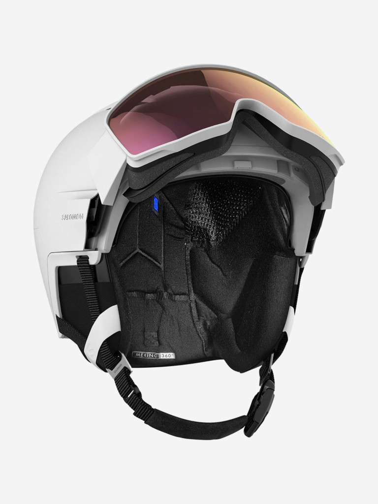 Горнолыжный шлем с визором Salomon Driver Prime Sigma Plus Белый Cat. 2+3 (с доп. визором)