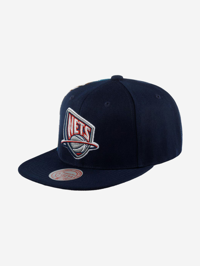 Бейсболка с прямым козырьком MITCHELL NESS 6HSSSH21142-NJNNAVYKMT New Jersey Nets NBA