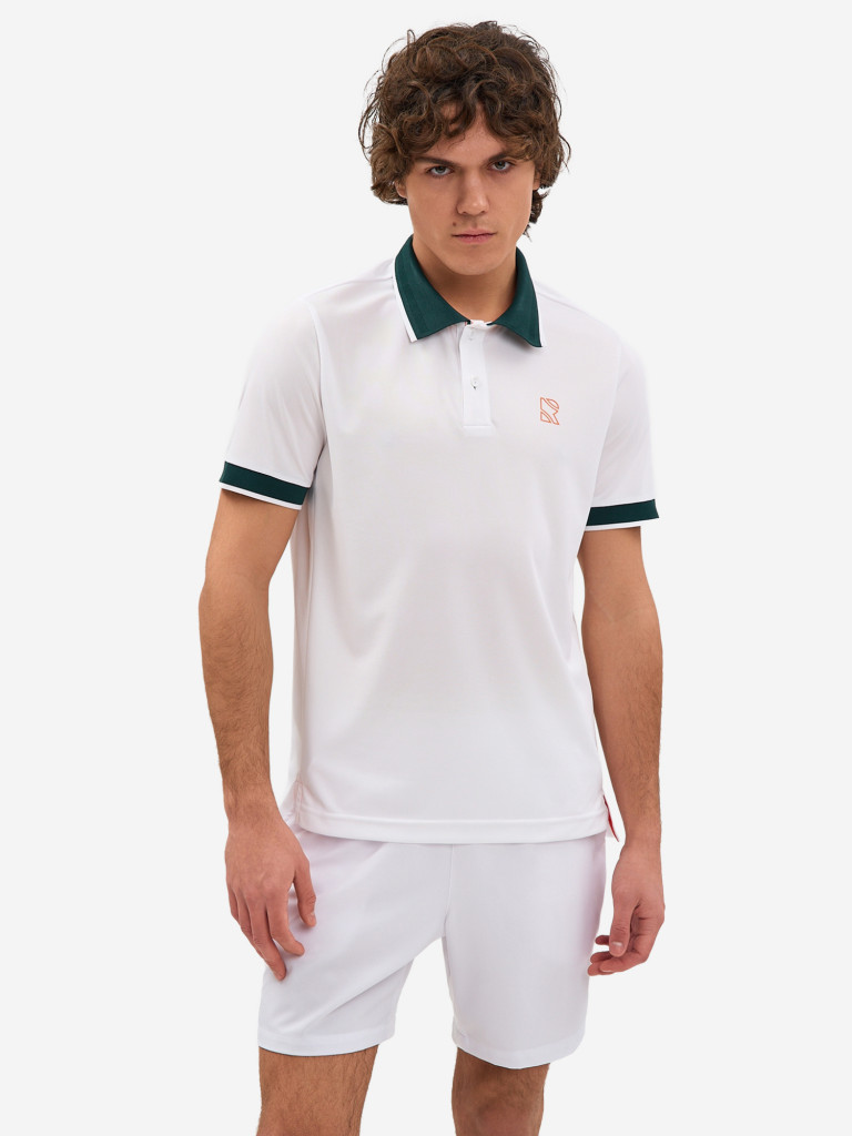 Поло мужское RAQUETA SPORT мужское Deporte, White