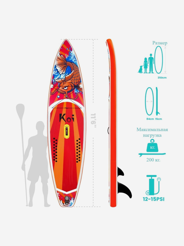 SUP-доска - FEATH-R-LITE "Koi"
