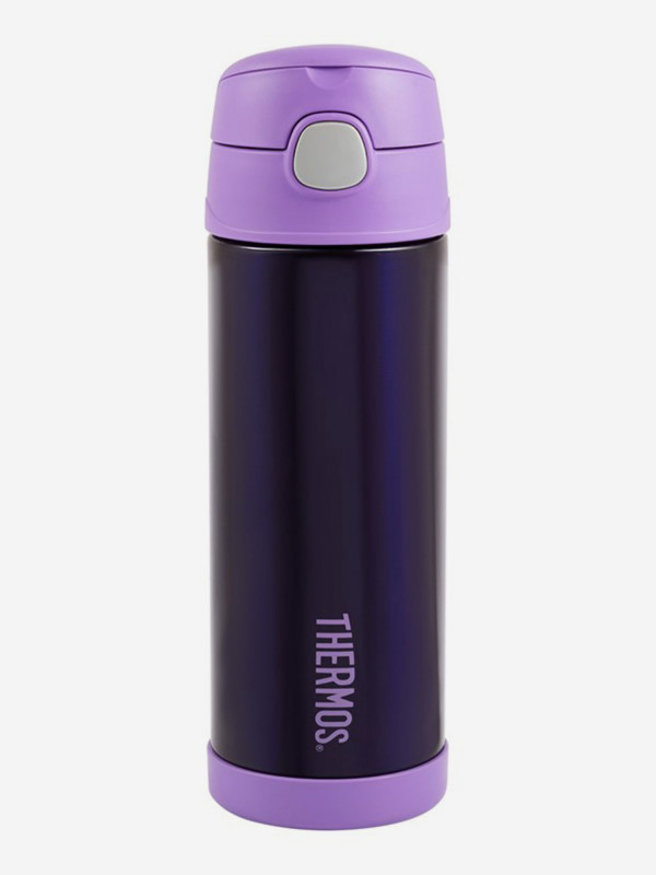 Термос с трубочкой из нерж. стали тм THERMOS F4023PL 0.47L Фиолетовый цвет — купить за 3509 руб. со скидкой 10 %, отзывы в интернет-магазине Спортмастер