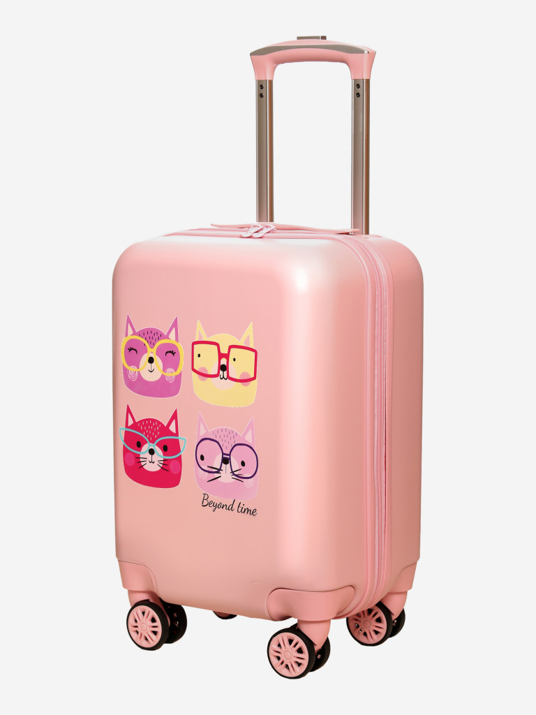 Чемодан детский BEYOND TIME R119 Котики розовый