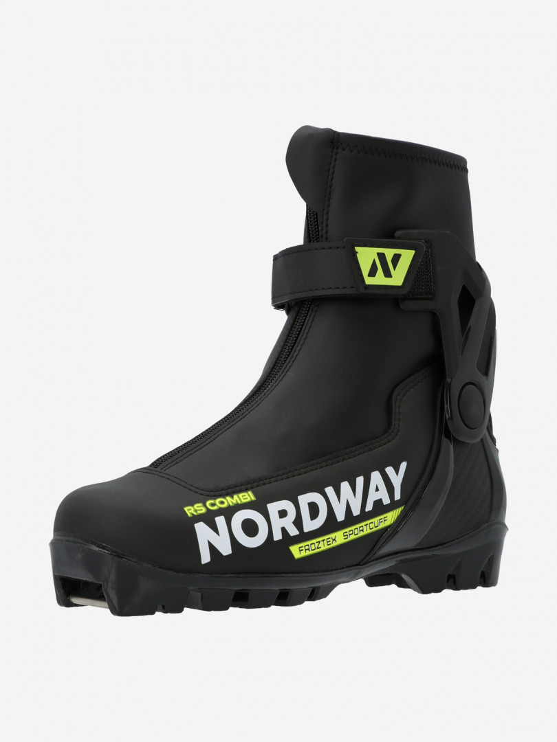 фото Ботинки для беговых лыж детские nordway rs combi nnn, черный