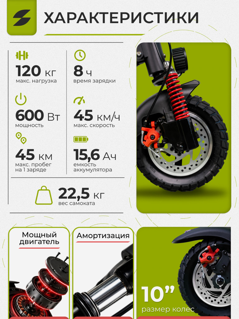 Электросамокат SAMIK M4 PRO