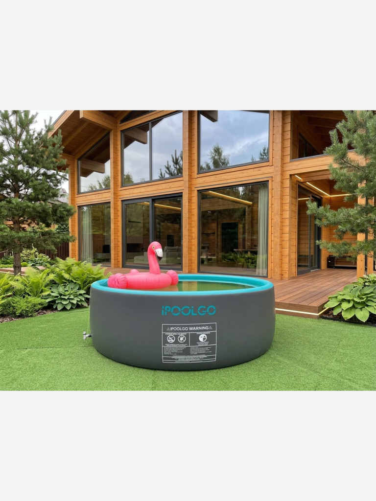 Бассейн надувной IPOOLGO 370х120см, круглый