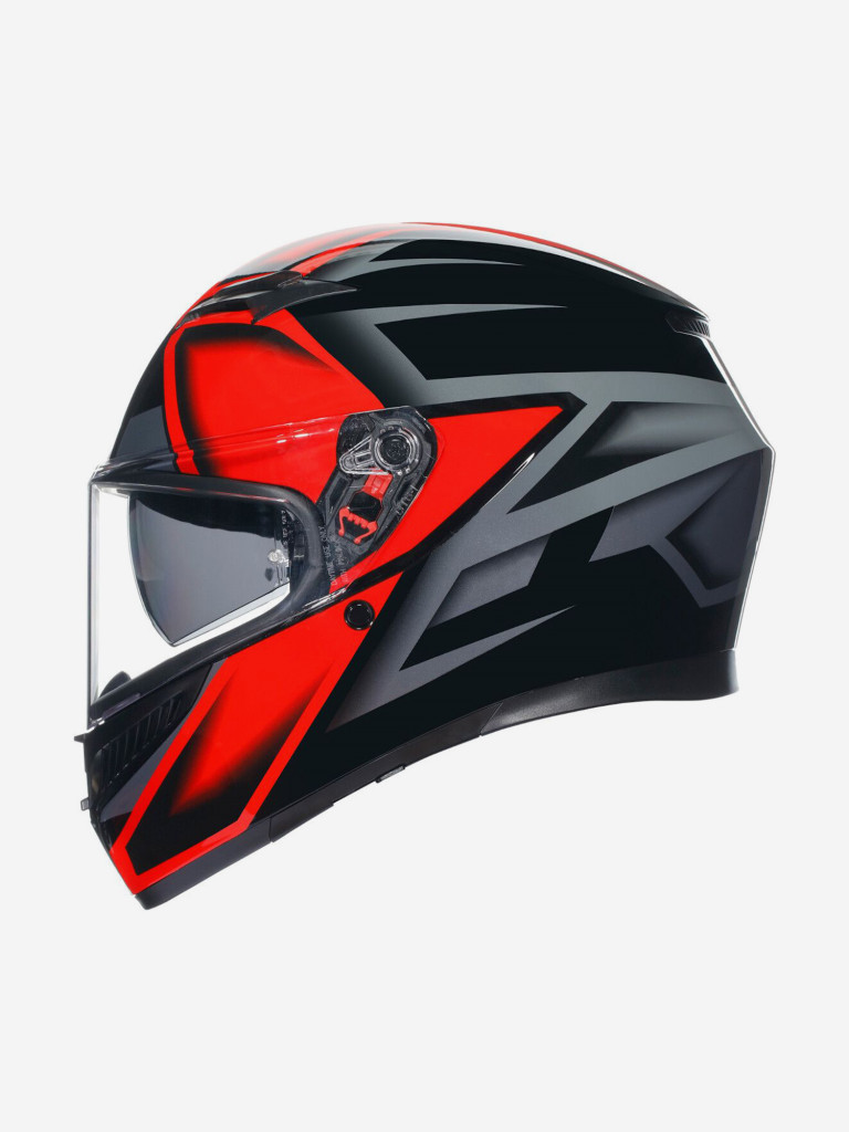 Мотошлем интеграл AGV K3 E2206 MPLK Compound Black/Red